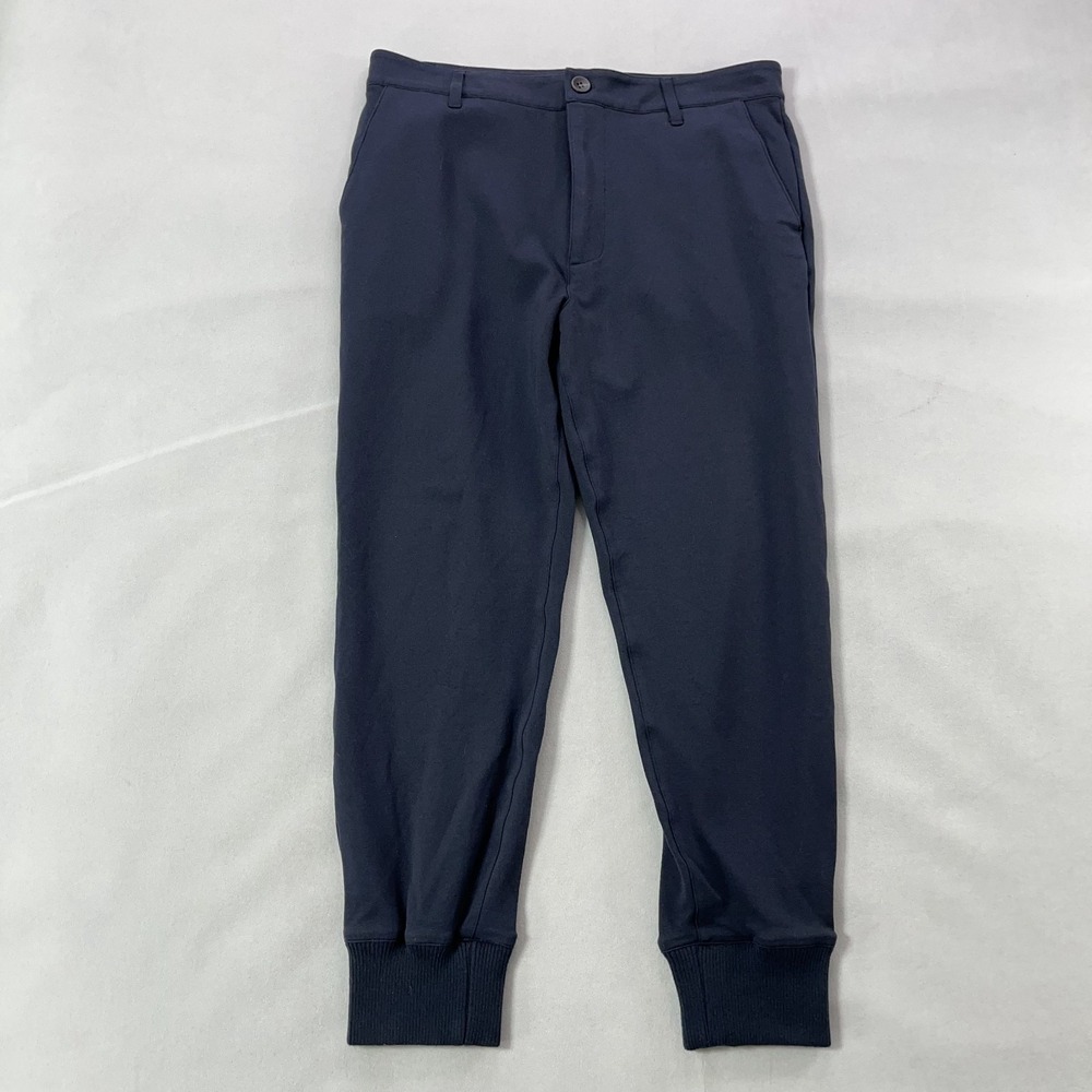 PAIGE Elmwood Jogger Pant Men 32 Dark Navy‎ Rayon Ponte Knit